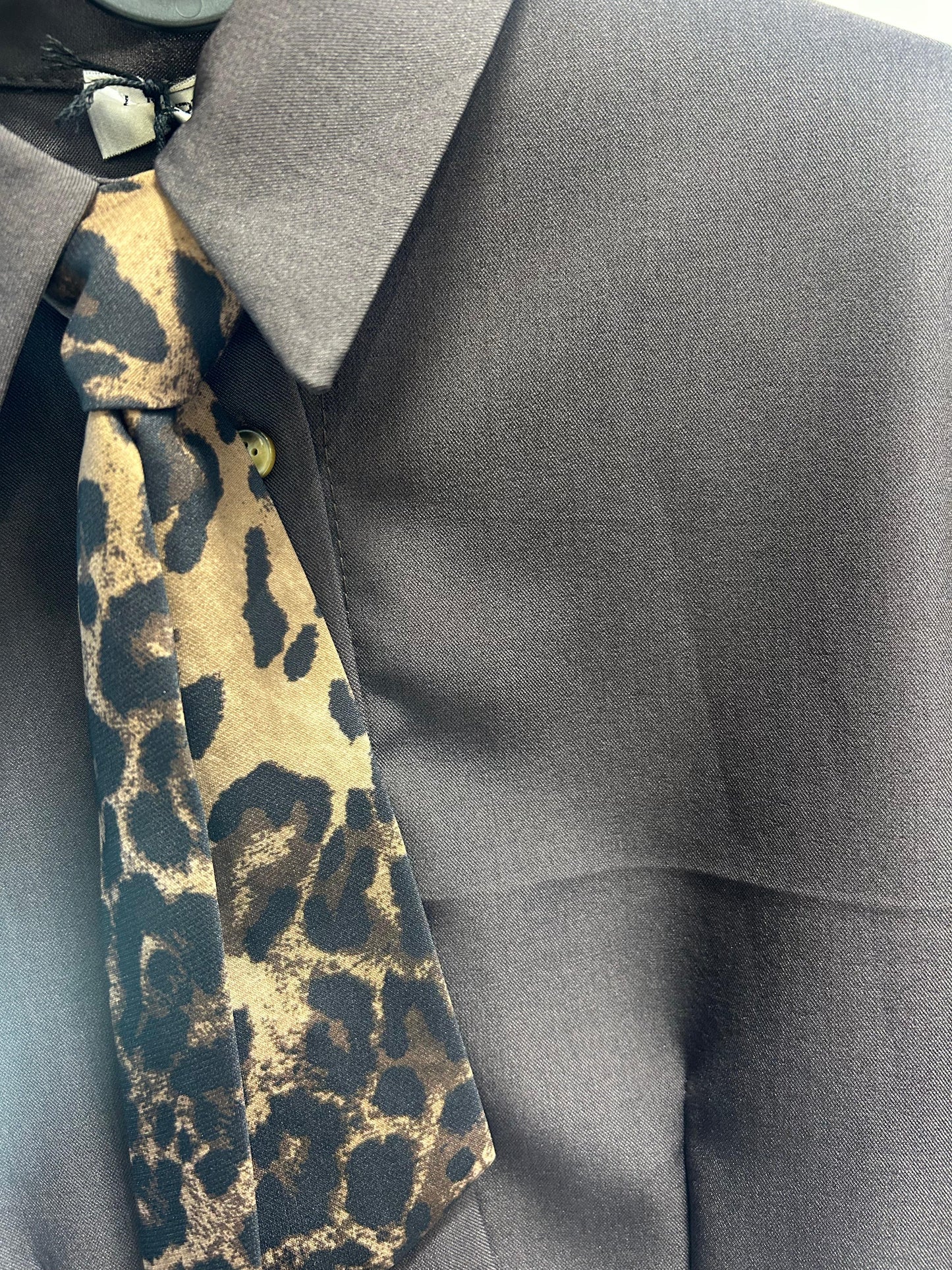 Camicia Crop Animalier