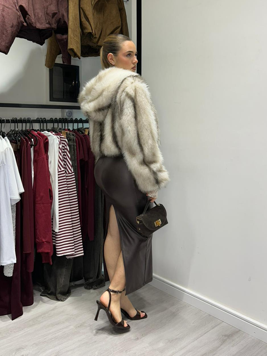 Gonna Lunga in Eco Pelle