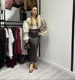 Gonna Lunga in Eco Pelle