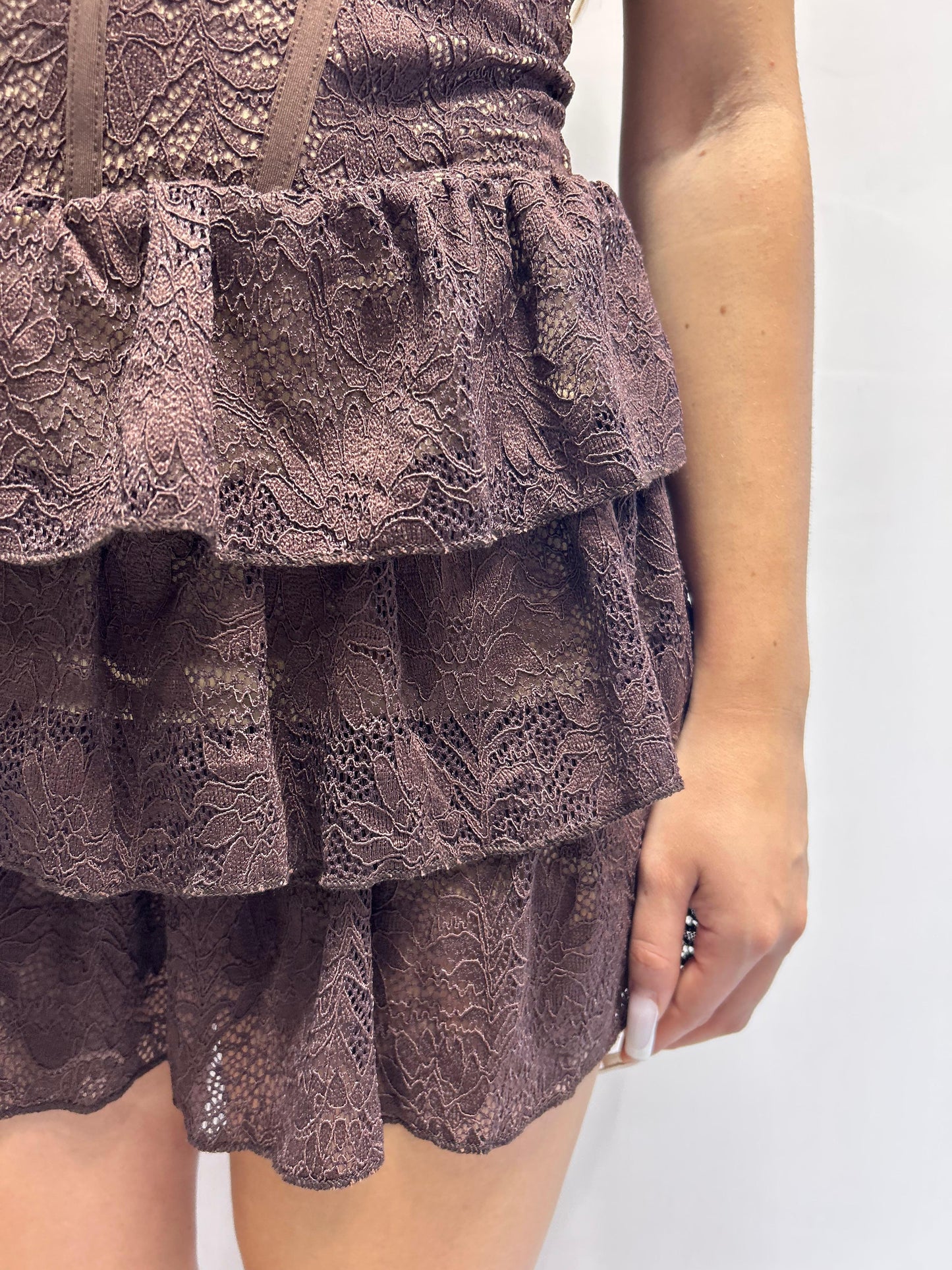 Vestitino corto in pizzo